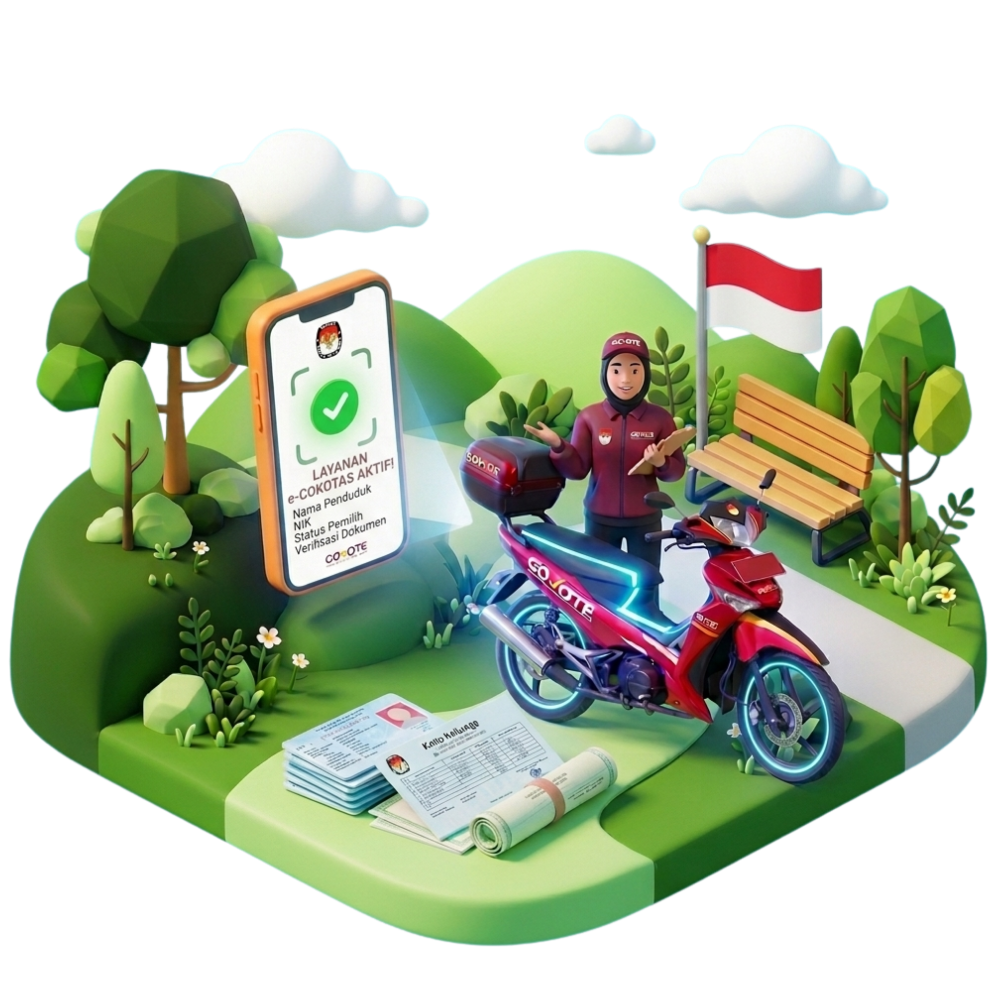 Ilustrasi e-Coklit